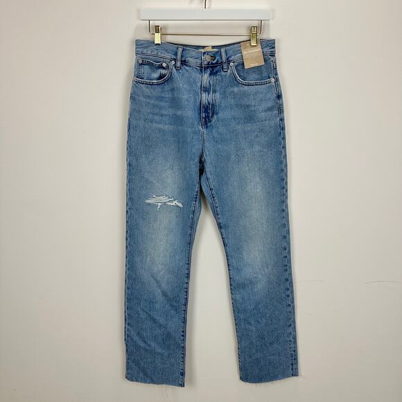 Madewell The 90s Straight Jean Revoir Wash Blue Relaxed High Rise US 28 NWT. - Picture 7 of 16